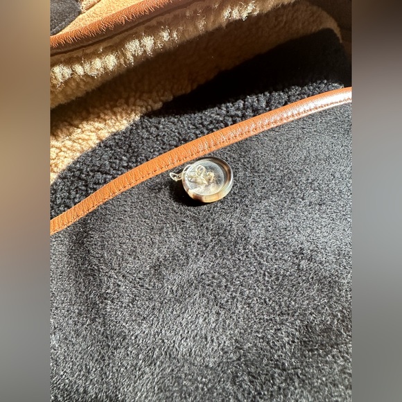 Cawley Studio Avis Sheepskin Stripe Jacket Coat S Handmade in England - Picture 10 of 16